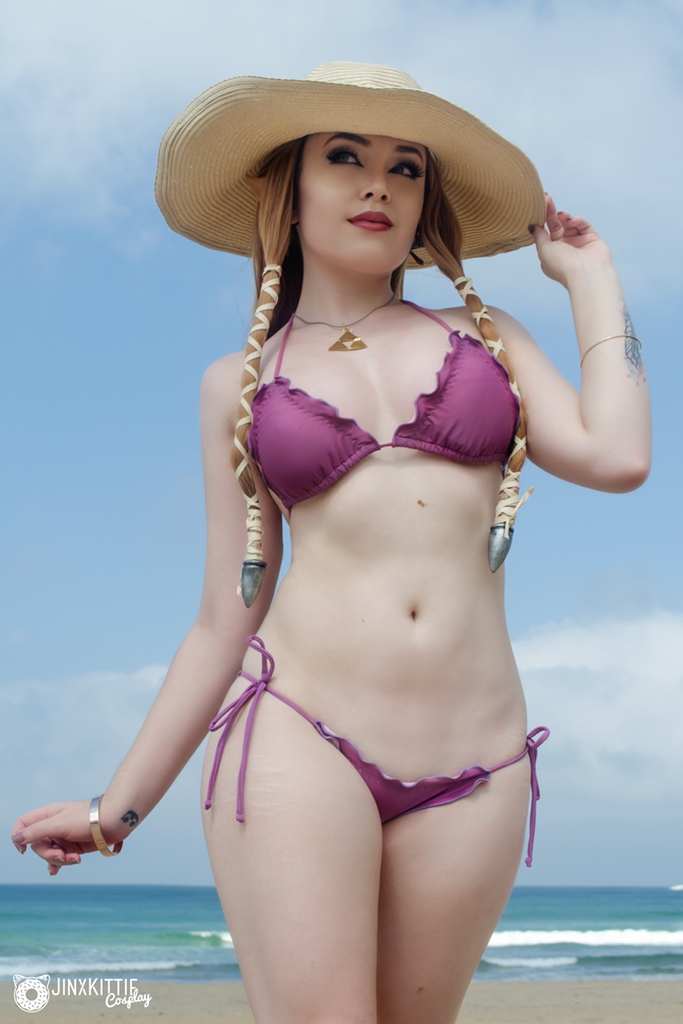 JinxKittie Cosplay – Zelda Bikini photo 1-3