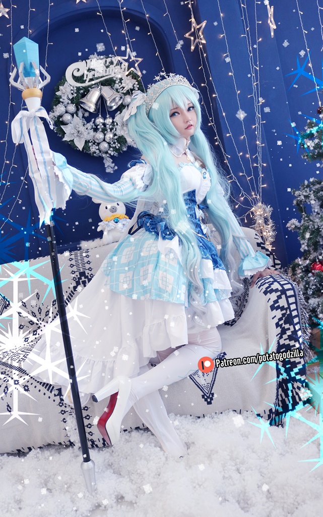 Potato Godzilla – Snow Miku photo 1-3