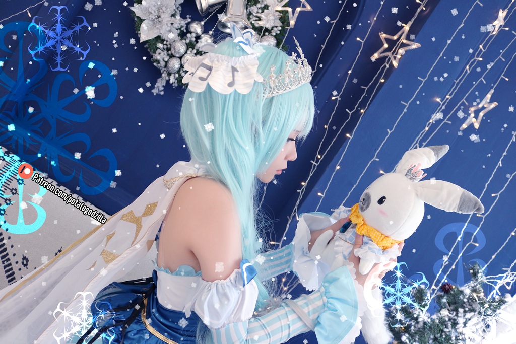 Potato Godzilla – Snow Miku photo 1-5