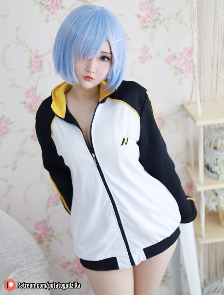 Potato Godzilla Rem In Subaru Jacket (4) Mitaku