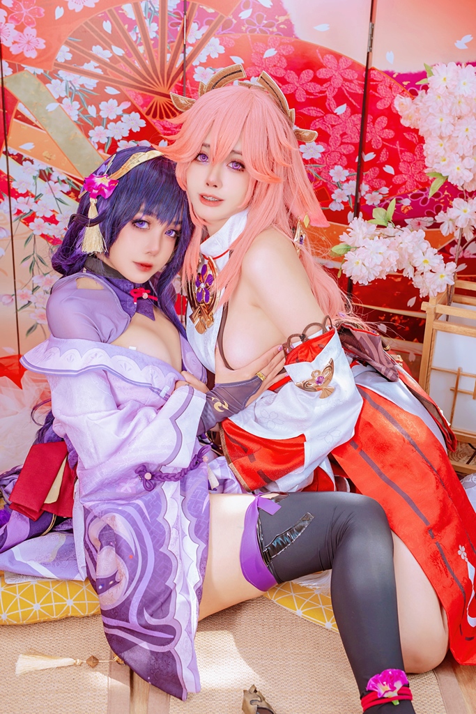 Byoru & Naoki Chan – Yae Miko & Raiden Shogun photo 1-14