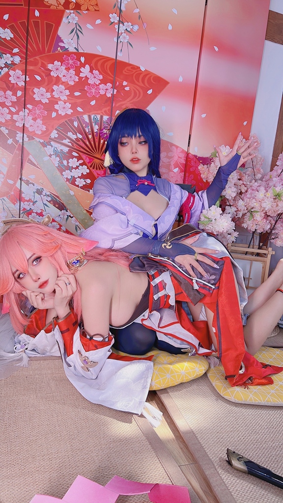 Byoru & Naoki Chan – Yae Miko & Raiden Shogun photo 4-17