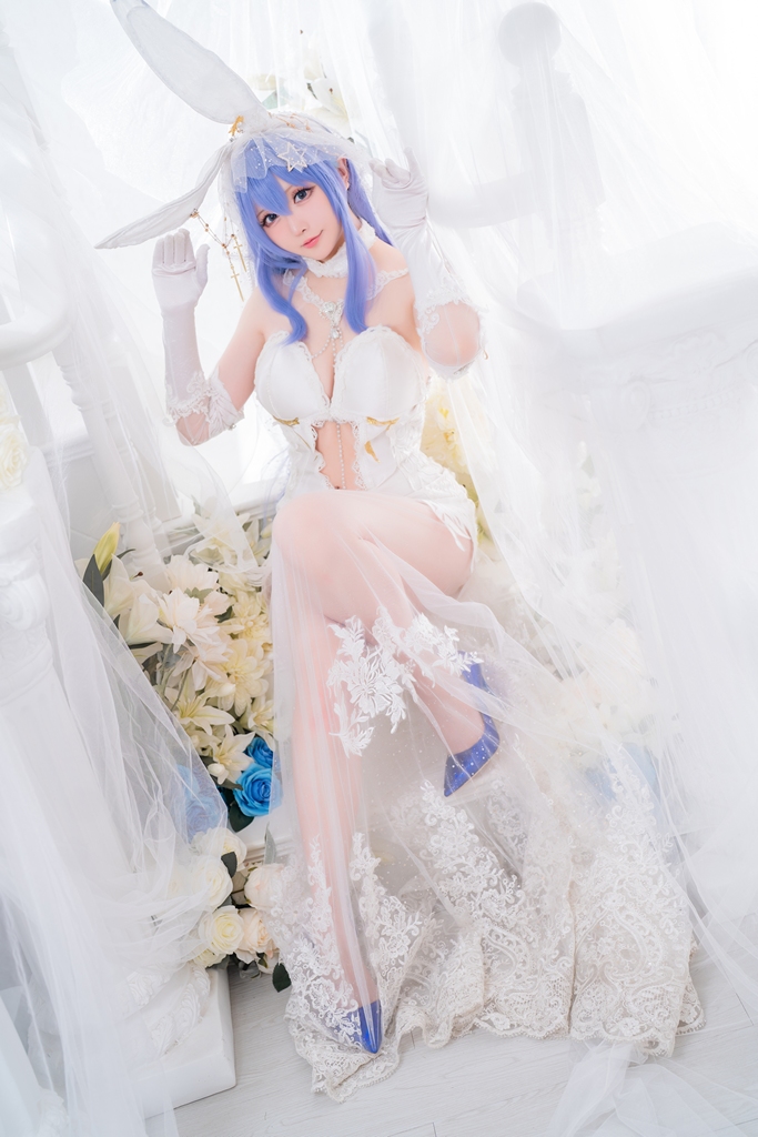 Hoshilily 星之迟迟 – Bride New Jersey (Azur Lane) photo 1-9