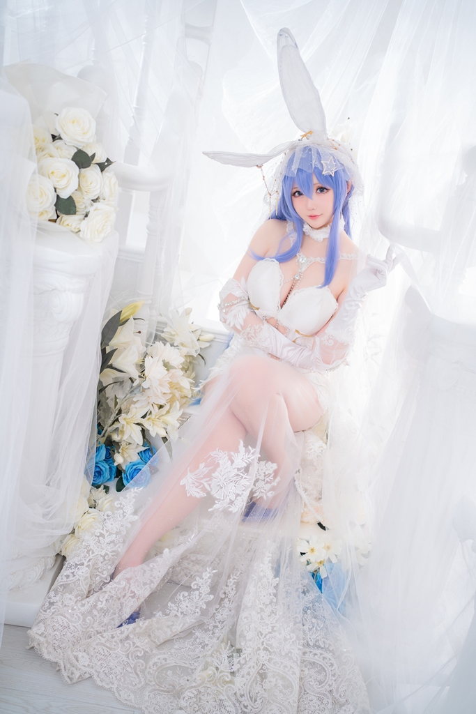 Hoshilily 星之迟迟 – Bride New Jersey (Azur Lane) photo 1-3