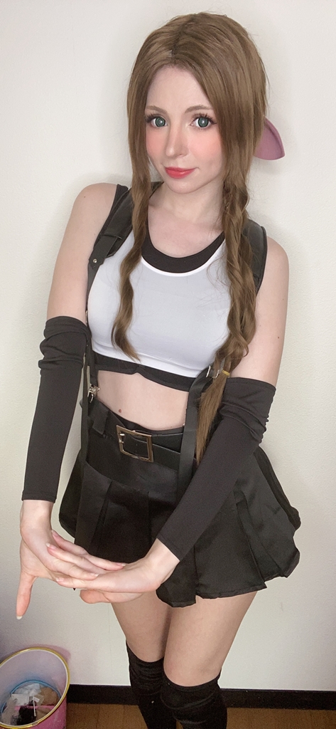 PeachMilky – Aerith Tifa Outfit photo 1-15