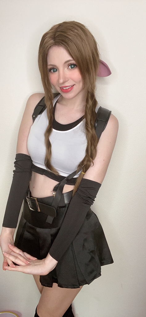 PeachMilky – Aerith Tifa Outfit photo 1-16