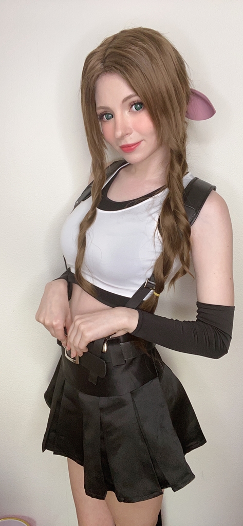 PeachMilky – Aerith Tifa Outfit photo 1-19