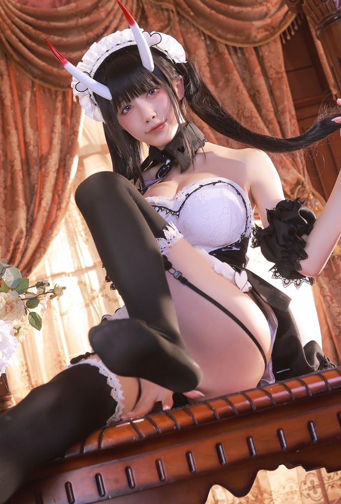 Aqua 水淼 – Noshiro Maid (Azur Lane) photo 1-9