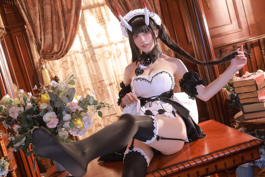 Aqua 水淼 – Noshiro Maid (Azur Lane) photo 1-10