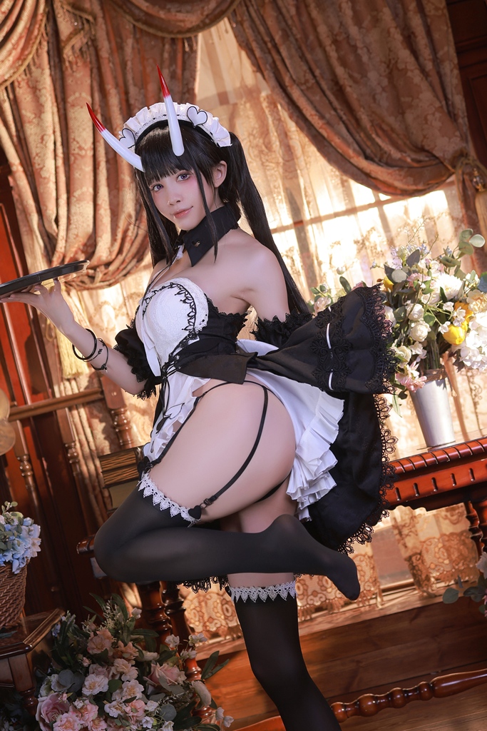 Aqua 水淼 – Noshiro Maid (Azur Lane) photo 1-2