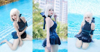Kitkat Cosplay 9 Saber Alter Swimsuit Cover