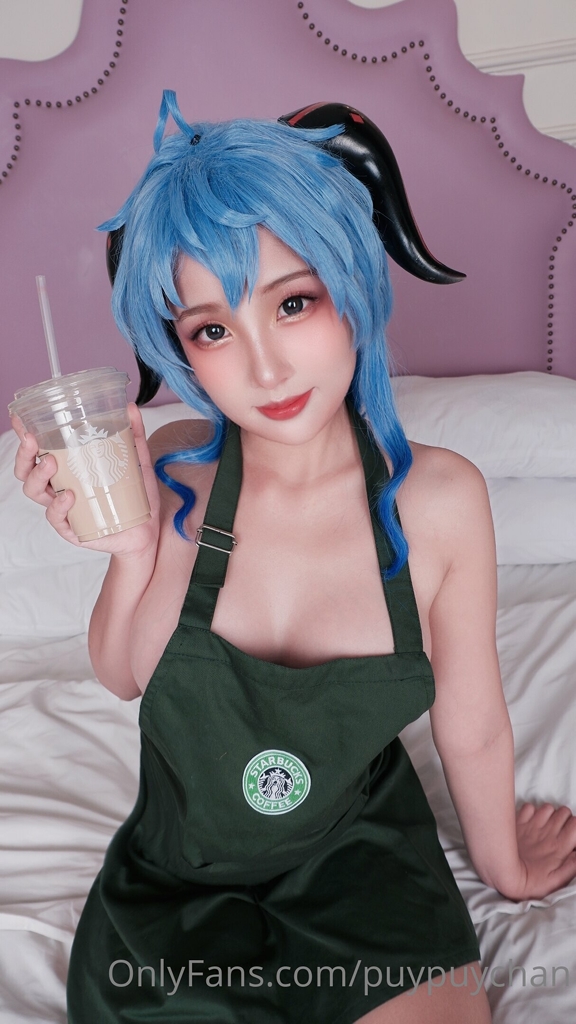 PuyPuy Chan – Ganyu Starbucks photo 1-5
