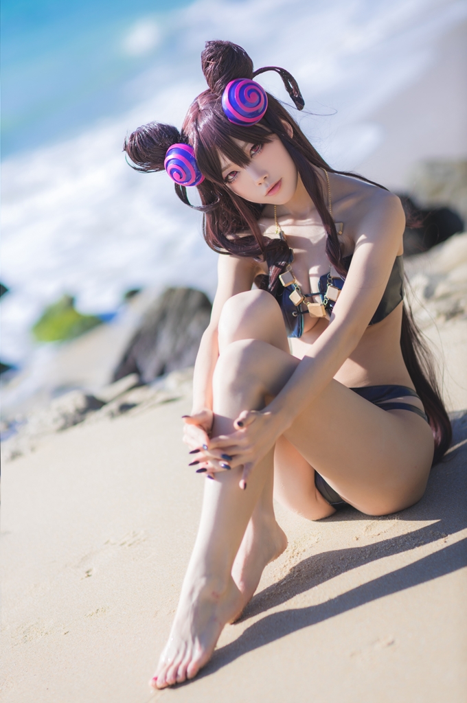 Aqua 水淼 – Murasaki Shikibu Bikini (Fate / Grand Order) photo 1-9