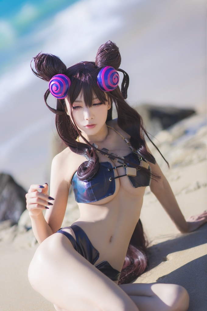 Aqua 水淼 – Murasaki Shikibu Bikini (Fate / Grand Order) photo 1-10