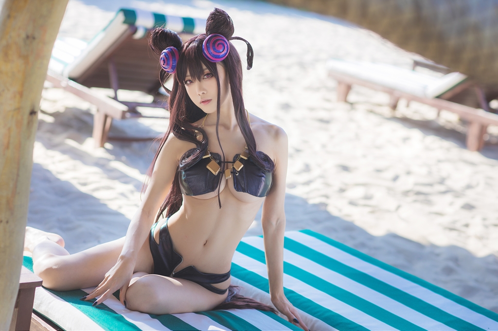 Aqua 水淼 – Murasaki Shikibu Bikini (Fate / Grand Order) photo 1-11