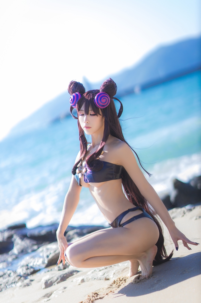 Aqua 水淼 – Murasaki Shikibu Bikini (Fate / Grand Order) photo 1-8