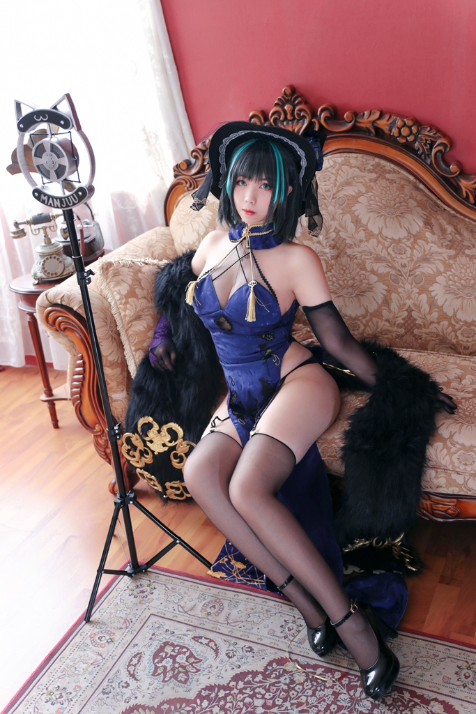 Meroko 魅瞳 – Cheshire Cheongsam (Azur Lane) photo 1-1