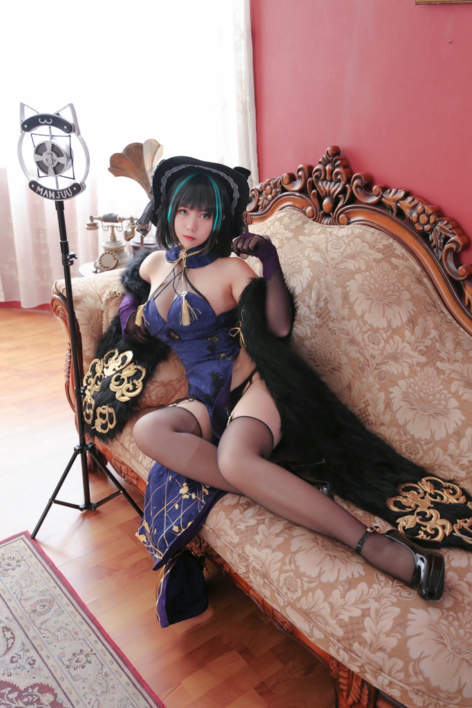 Meroko 魅瞳 – Cheshire Cheongsam (Azur Lane) photo 1-7