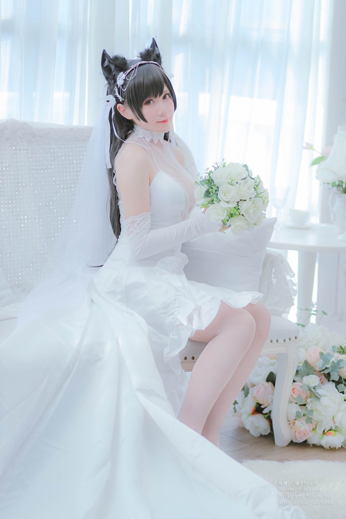 Nyako 喵子 – Bride Atago photo 1-9