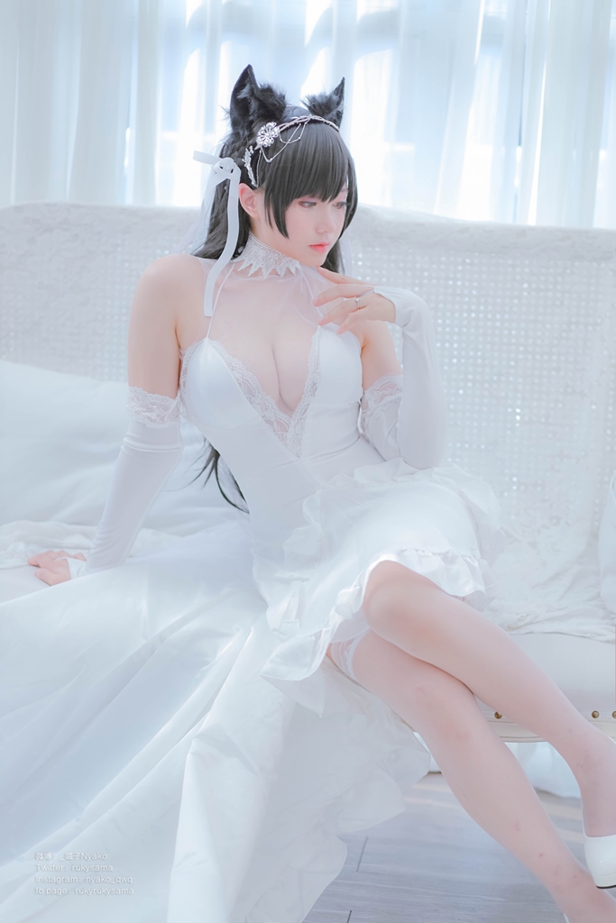 Nyako 喵子 – Bride Atago photo 1-10