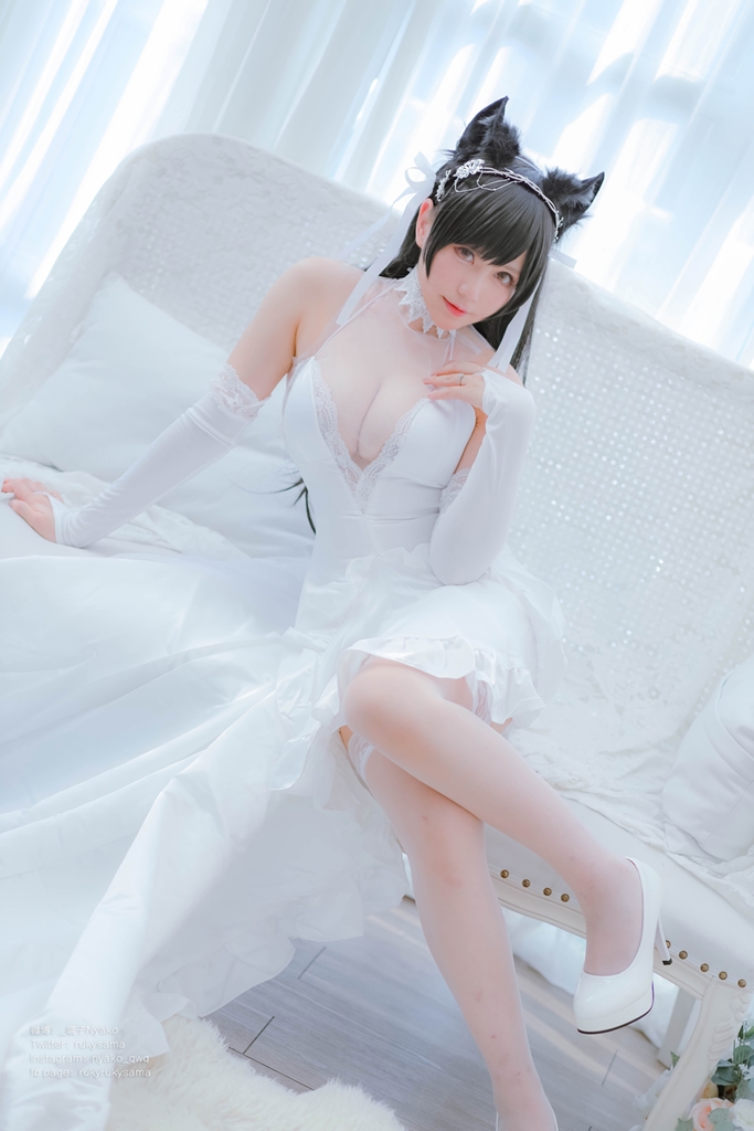 Nyako 喵子 – Bride Atago photo 1-11