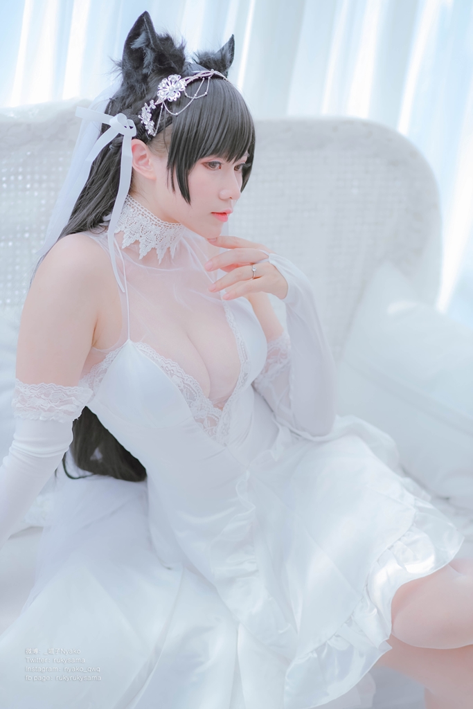 Nyako 喵子 – Bride Atago photo 1-12