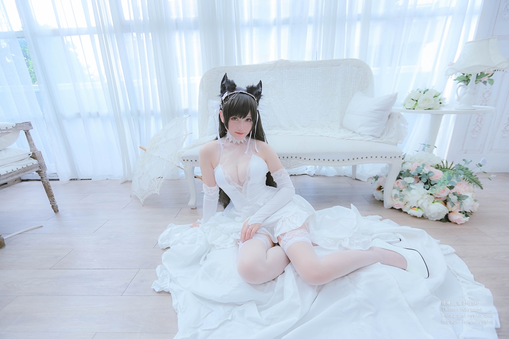 Nyako 喵子 – Bride Atago photo 1-14