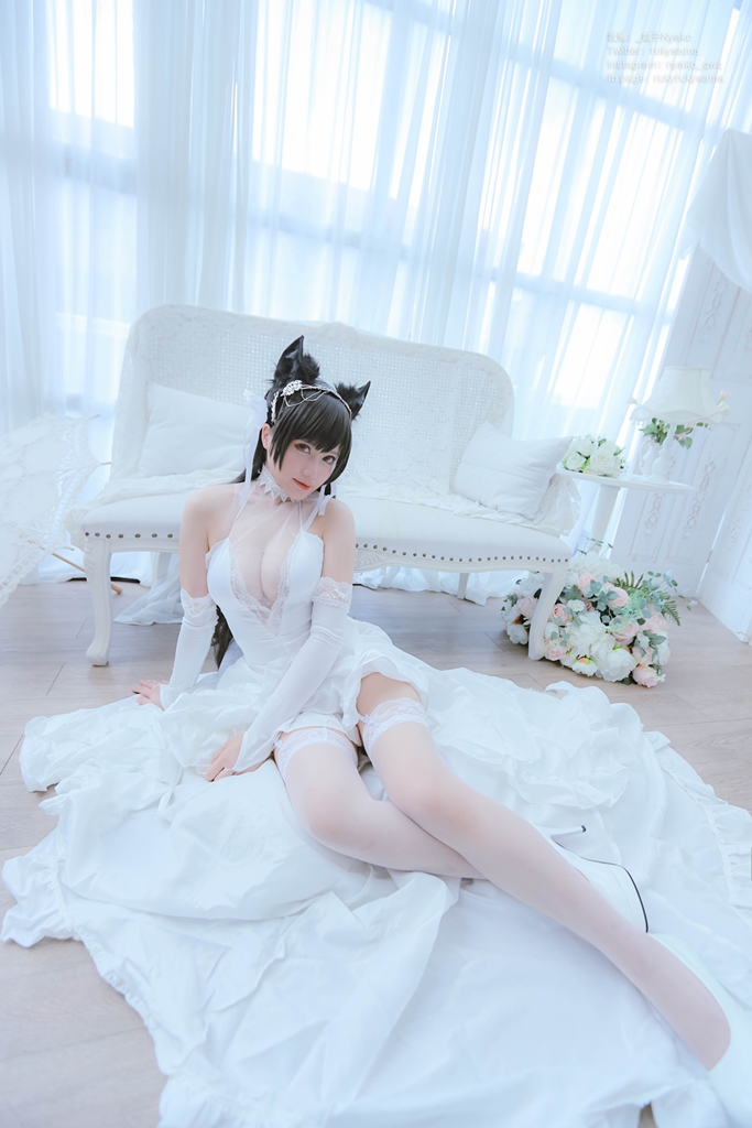 Nyako 喵子 – Bride Atago photo 1-16