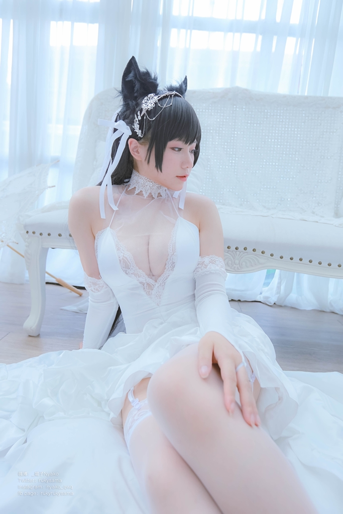 Nyako 喵子 – Bride Atago photo 1-18