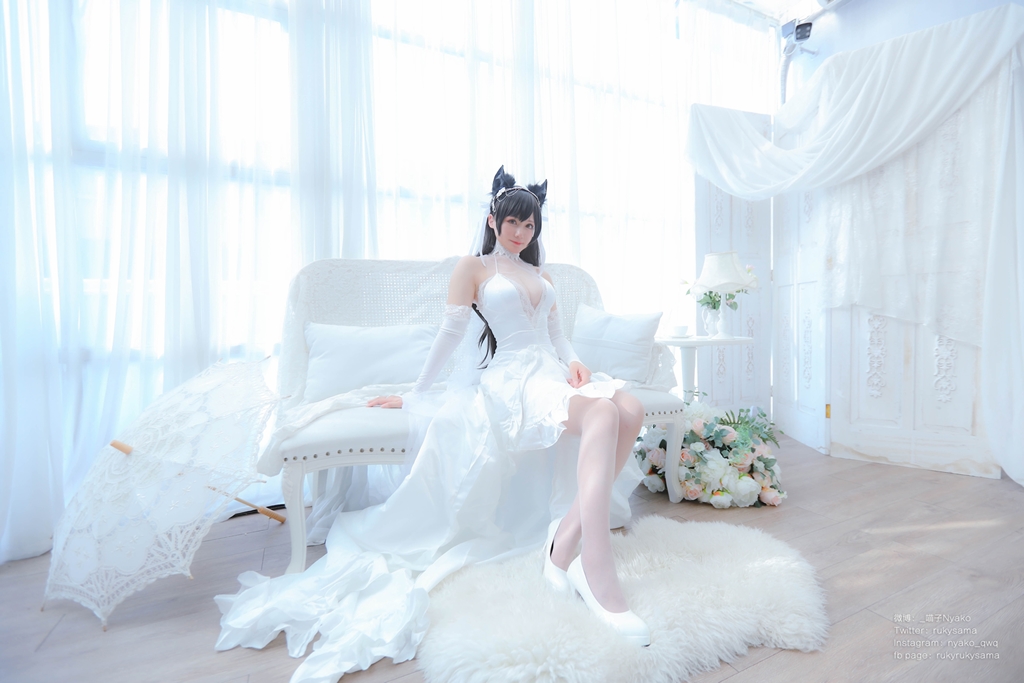 Nyako 喵子 – Bride Atago photo 1-2