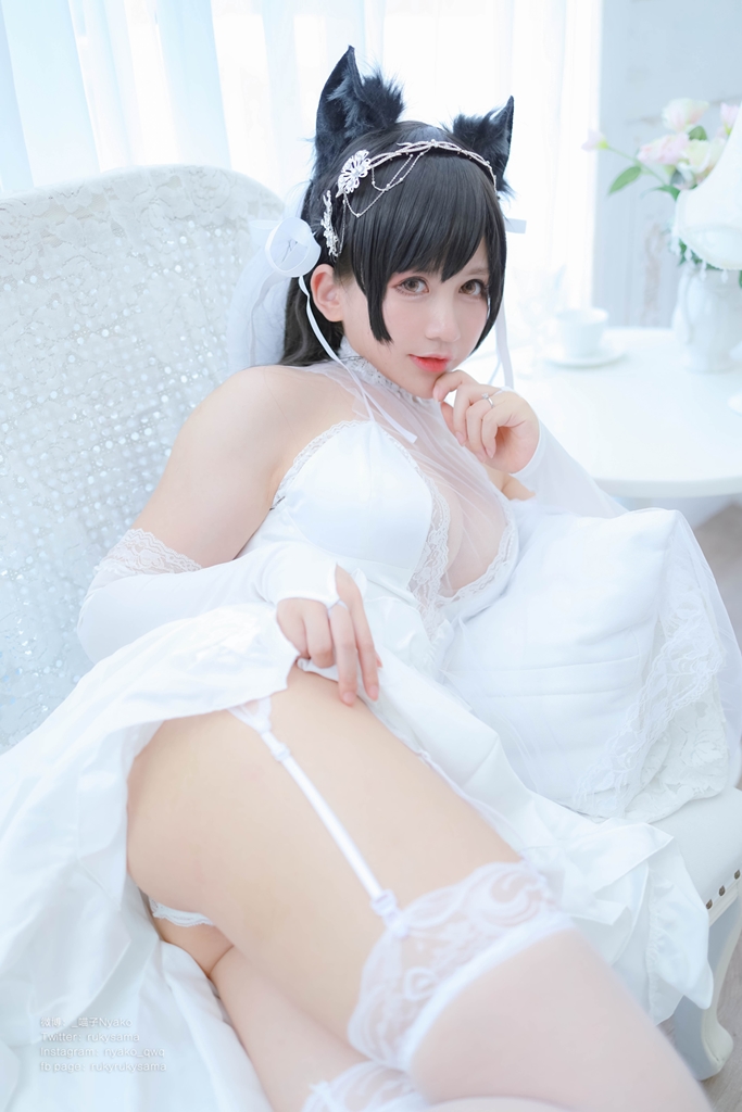 Nyako 喵子 – Bride Atago photo 2-11