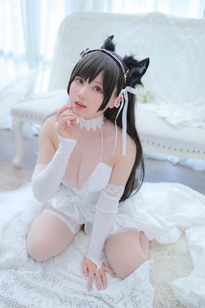 Nyako 喵子 – Bride Atago photo 2-17