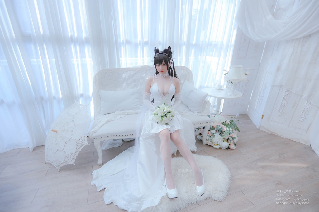 Nyako 喵子 – Bride Atago photo 1-3