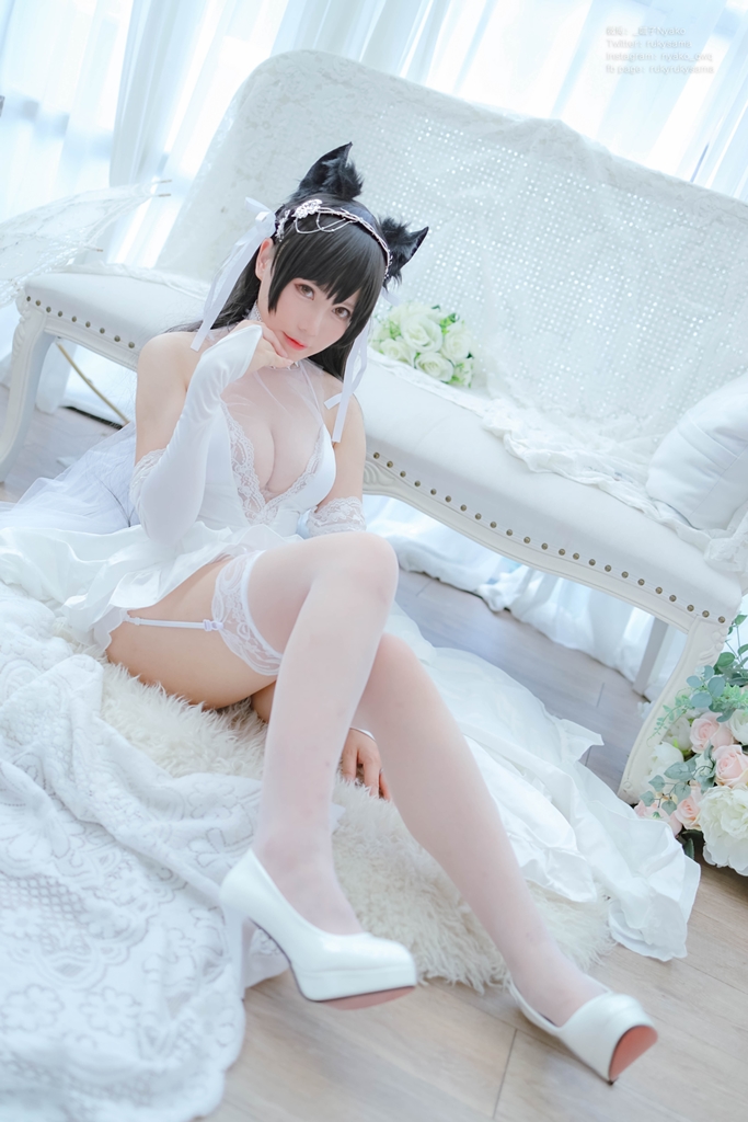 Nyako 喵子 – Bride Atago photo 3-0