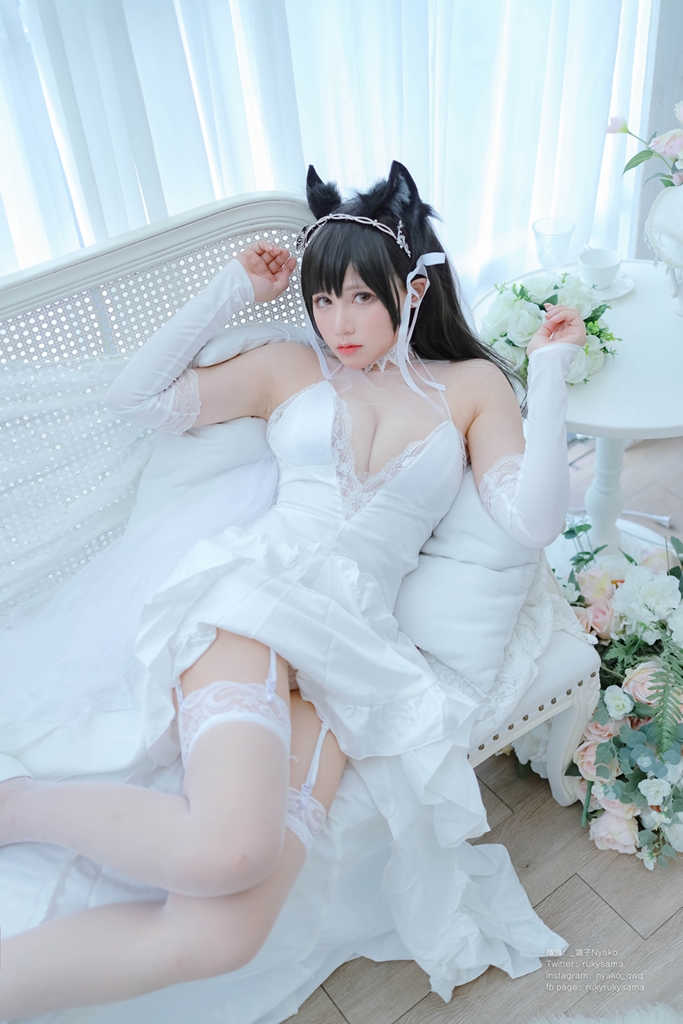 Nyako 喵子 – Bride Atago photo 3-5