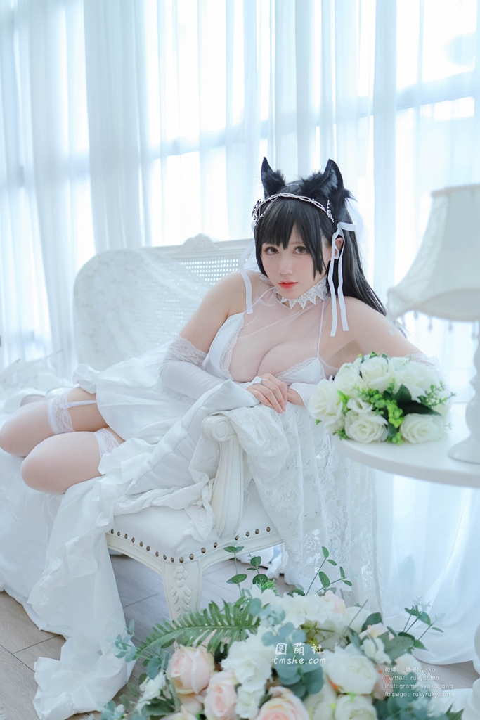 Nyako 喵子 – Bride Atago photo 3-6