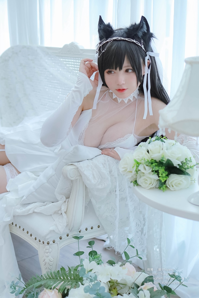 Nyako 喵子 – Bride Atago photo 3-7