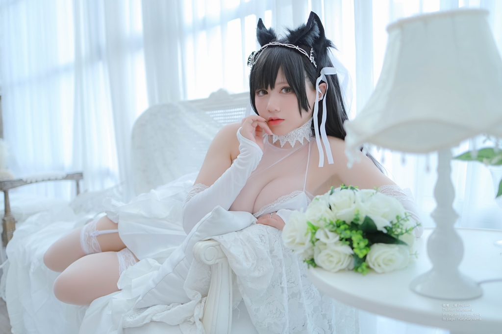 Nyako 喵子 – Bride Atago photo 3-8
