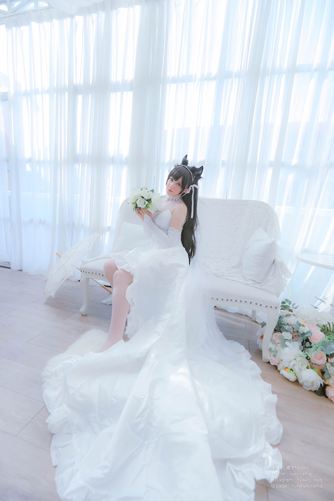 Nyako 喵子 – Bride Atago photo 1-4
