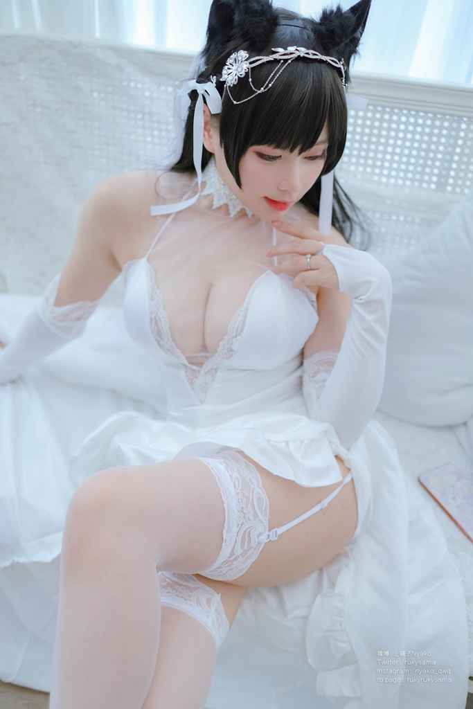 Nyako 喵子 – Bride Atago photo 3-10