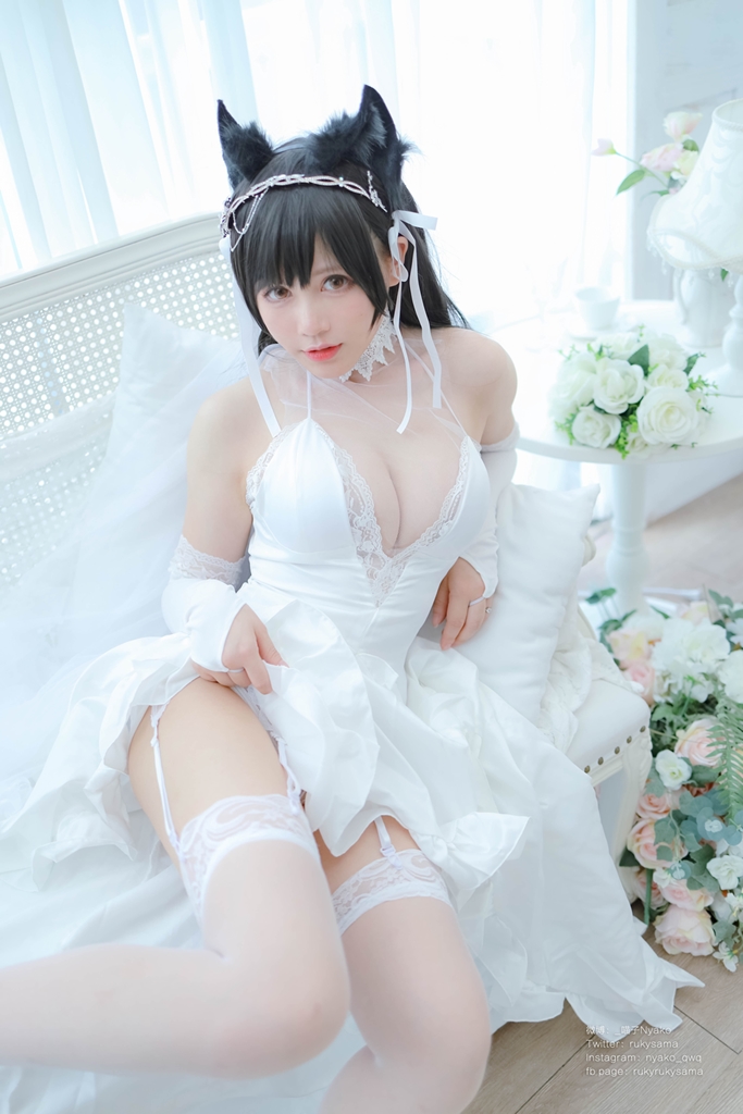 Nyako 喵子 – Bride Atago photo 3-14