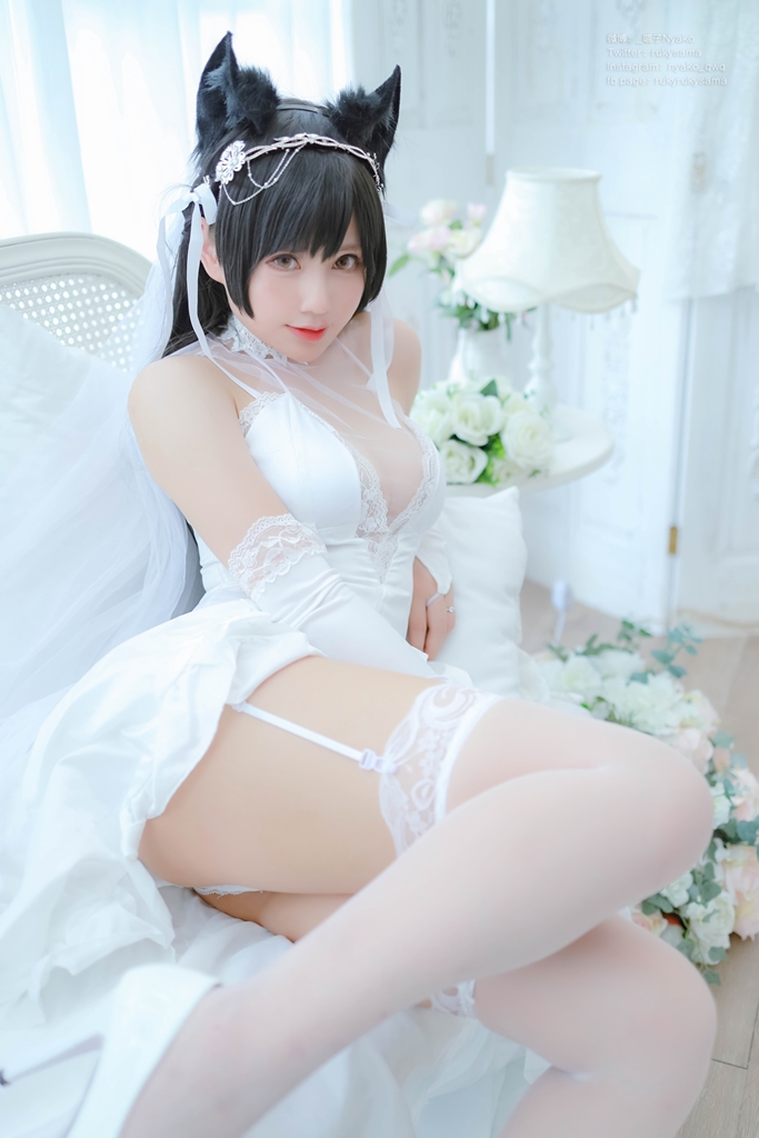 Nyako 喵子 – Bride Atago photo 3-15