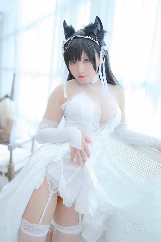 Nyako 喵子 – Bride Atago photo 3-19