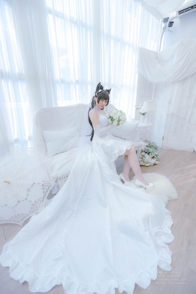 Nyako 喵子 – Bride Atago photo 1-6