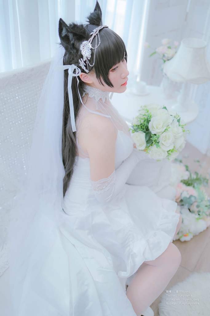 Nyako 喵子 – Bride Atago photo 1-7