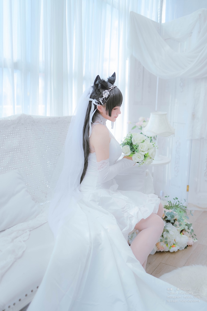 Nyako 喵子 – Bride Atago photo 1-8