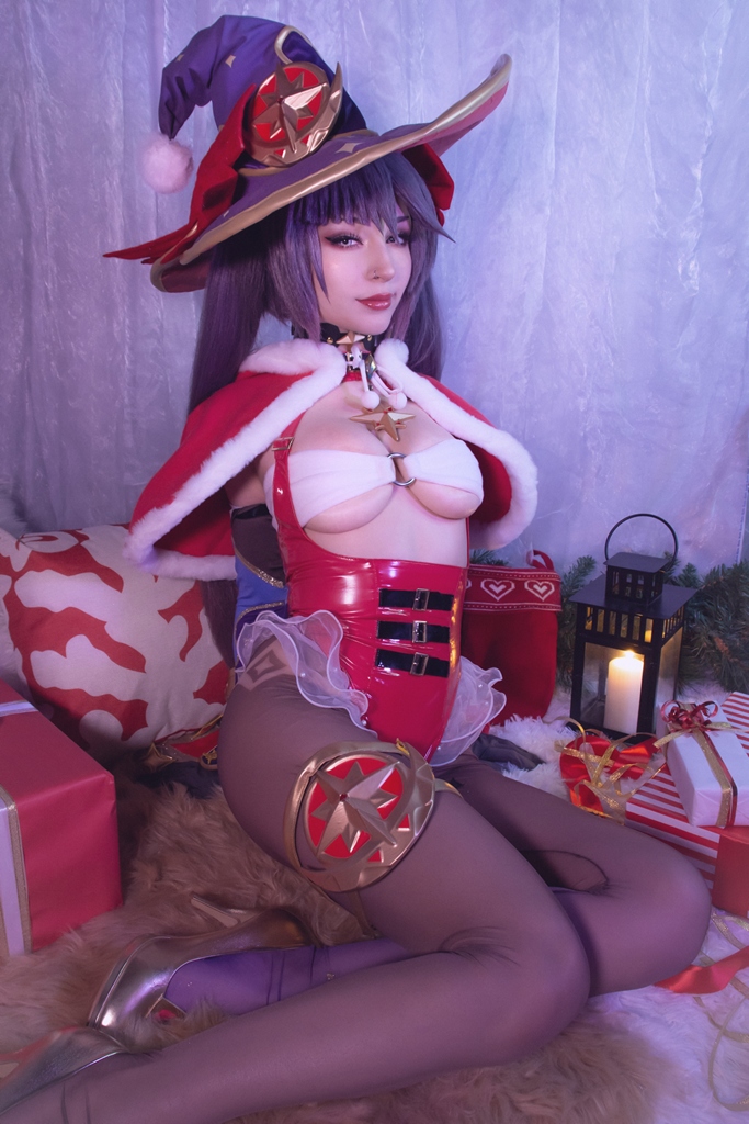 ShiroKitsune – Mona Xmas (Genshin Impact) photo 1-3