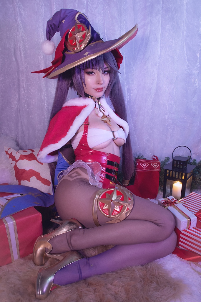 ShiroKitsune – Mona Xmas (Genshin Impact) photo 1-7