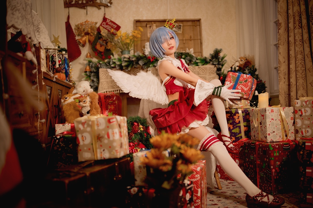 Hana 花柒 – Rem Xmas (mitaku.net) photo 1-2