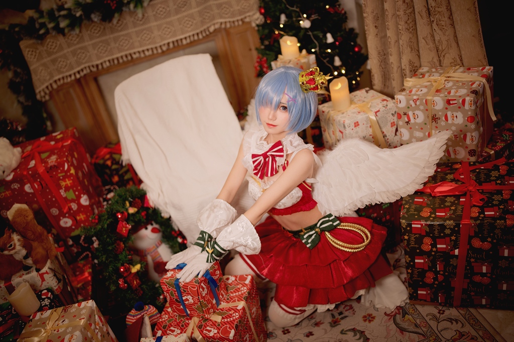 Hana 花柒 – Rem Xmas (mitaku.net) photo 1-3